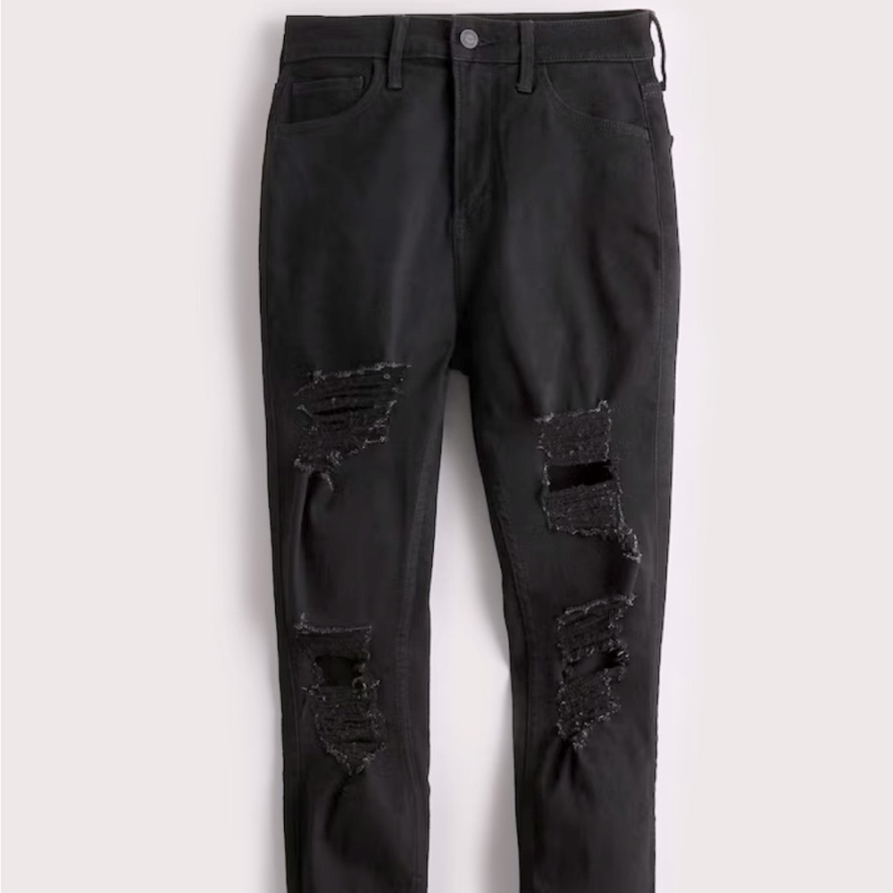 Hollister black size 1 ultra high rise super skinny Hollister jeans